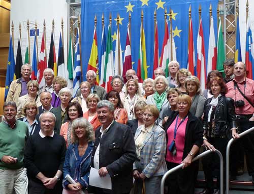 im Mai 2012 Die Gruppe im Europaparlament